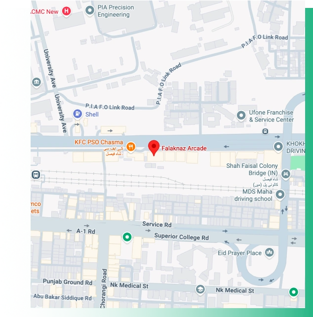 Map to Pakistan & Counting — Falaknaz Arcade, Shahra-e-Faisal, Karachi