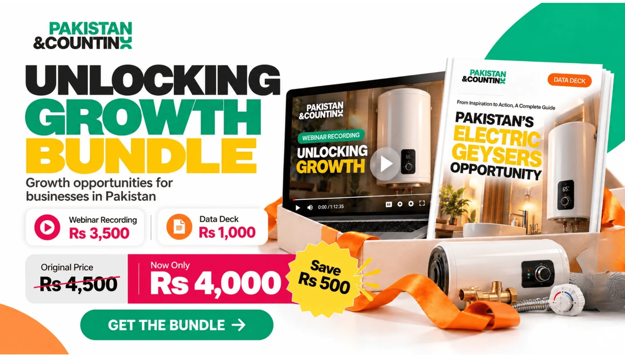 Electric Geysers in Pakistan: Webinar + Data Deck Bundle
