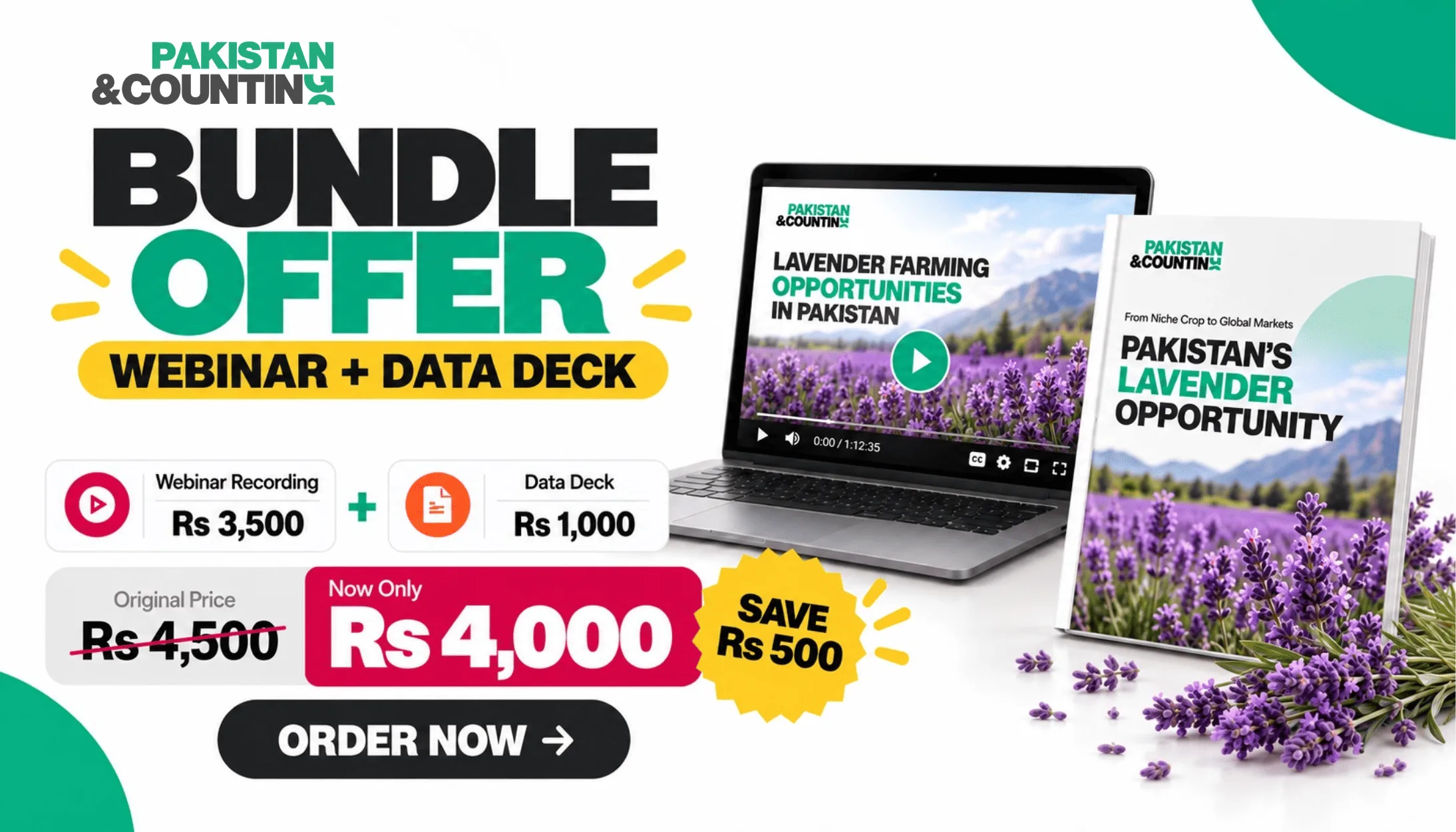 Lavender Business in Pakistan: Webinar + Data Deck Bundle