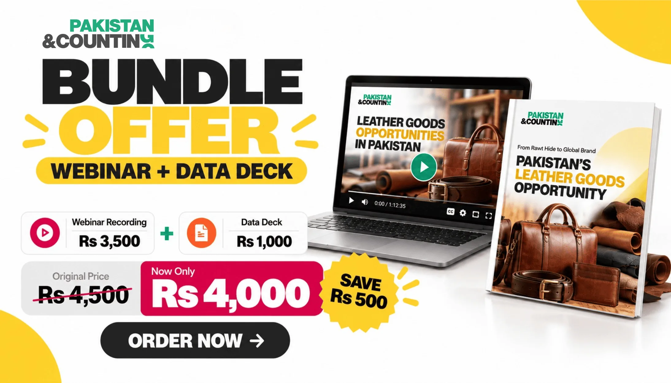 Leather Goods Business in Pakistan: Webinar + Data Deck Bundle