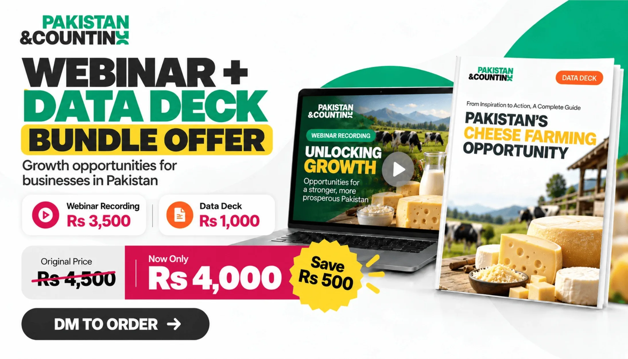 Cheese Business in Pakistan: Webinar + Data Deck Bundle