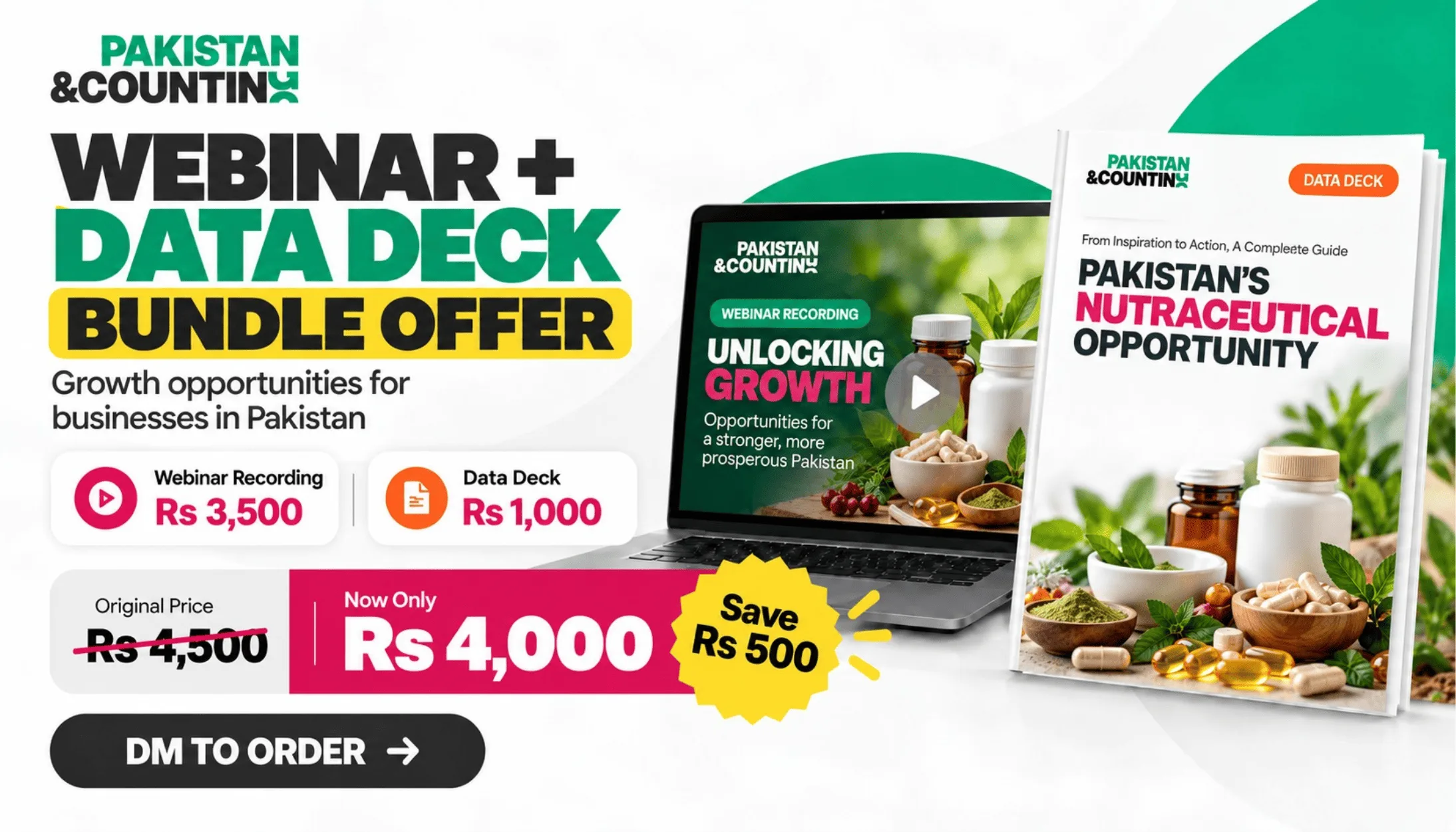 Nutraceuticals in Pakistan: Webinar + Data Deck Bundle