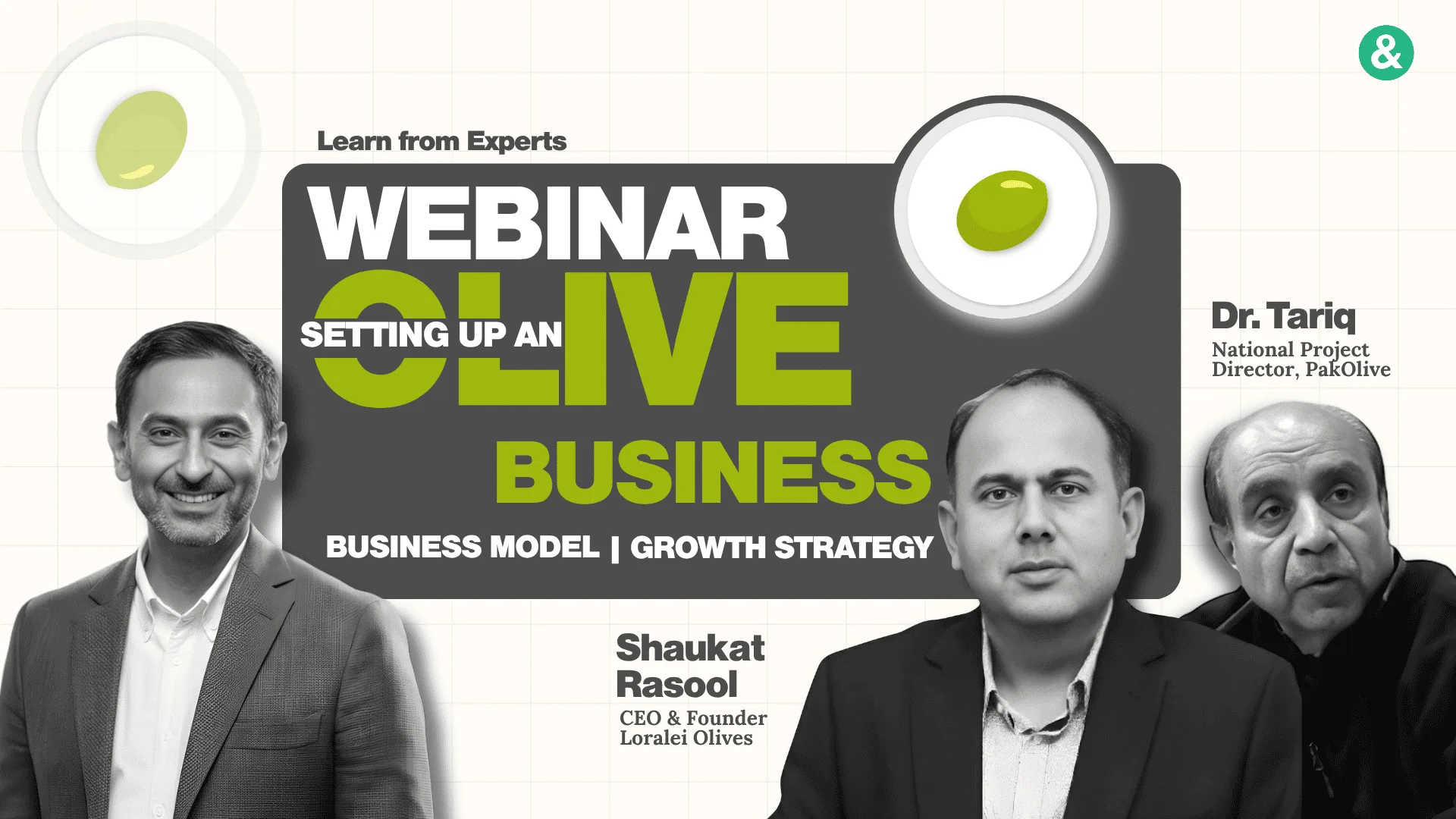 Setting Up An Olive Business — Pakistan & Counting webinar