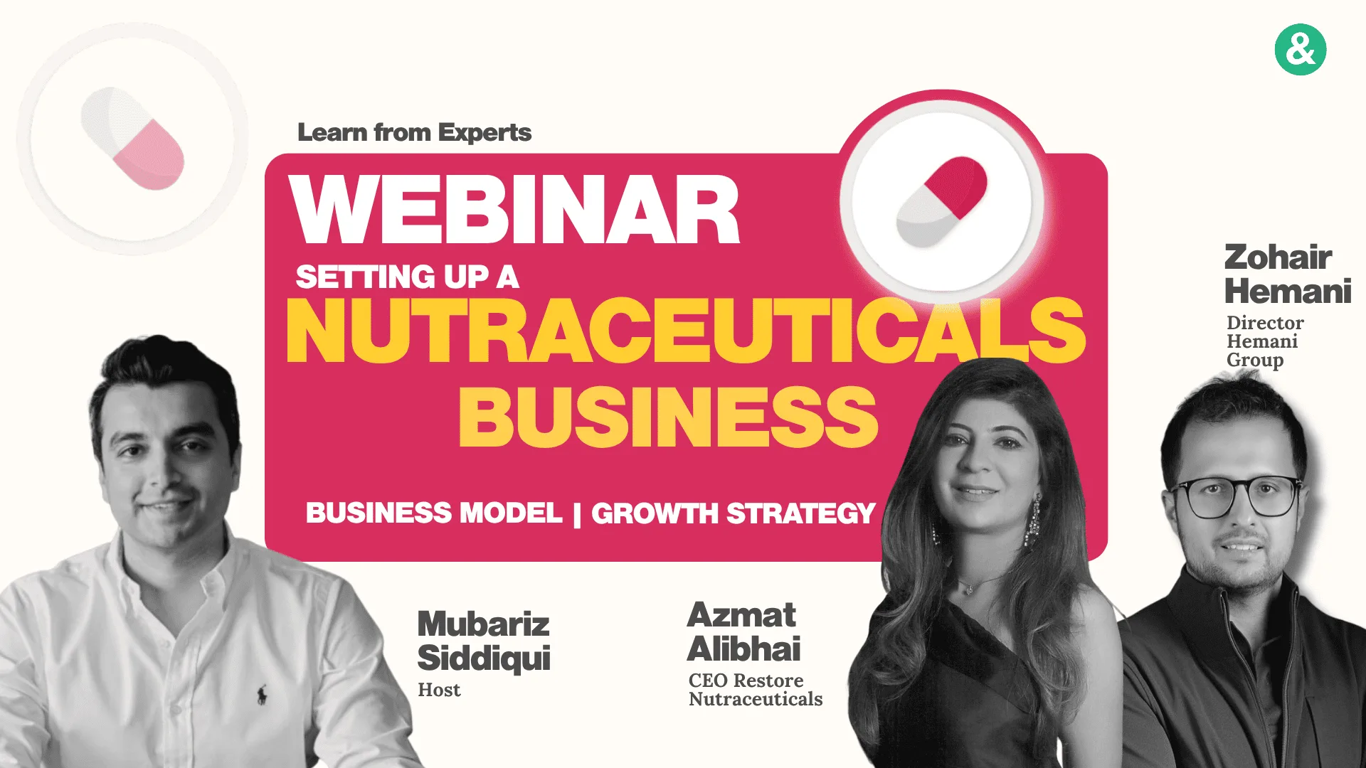 Setting Up A Nutraceuticals Business — Pakistan & Counting webinar