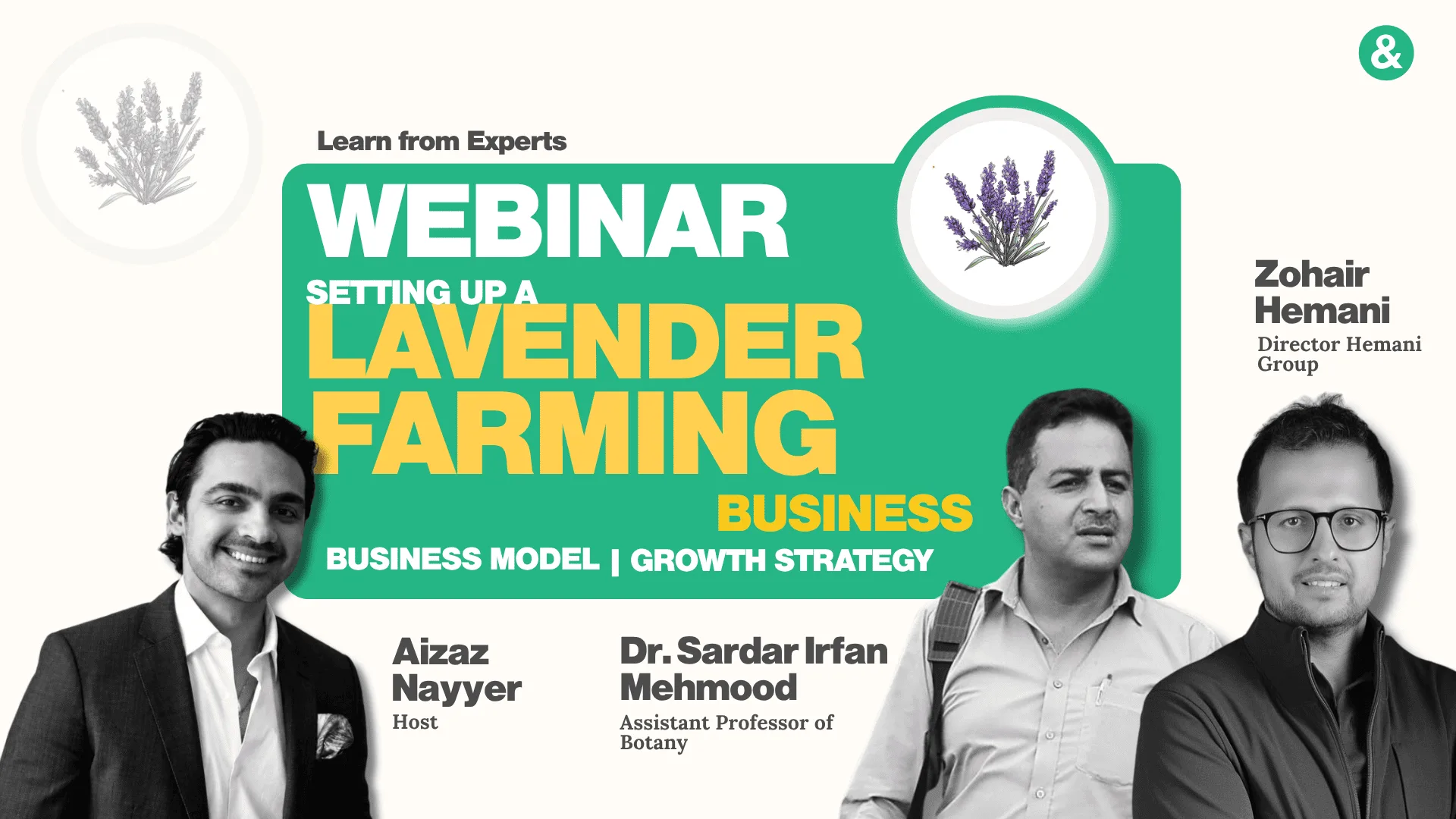 Setting Up A Lavender Farming Business — Pakistan & Counting webinar