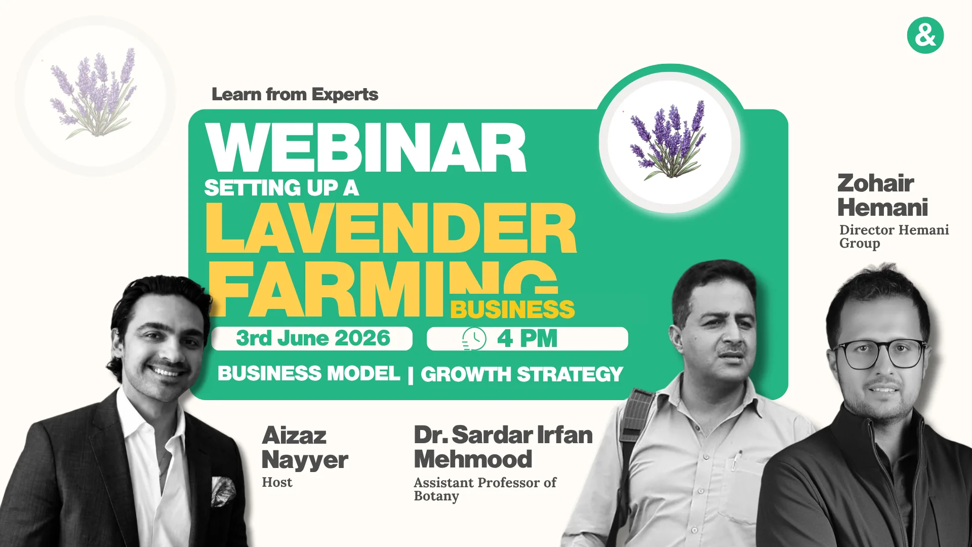 Setting Up A Lavender Farming Business — Pakistan & Counting webinar