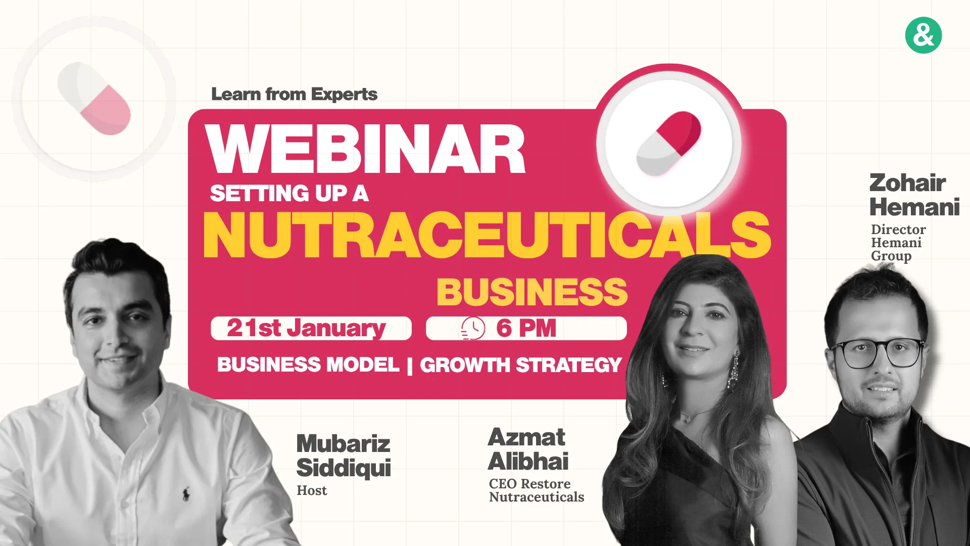 Setting Up A Nutraceuticals Business — Pakistan & Counting webinar