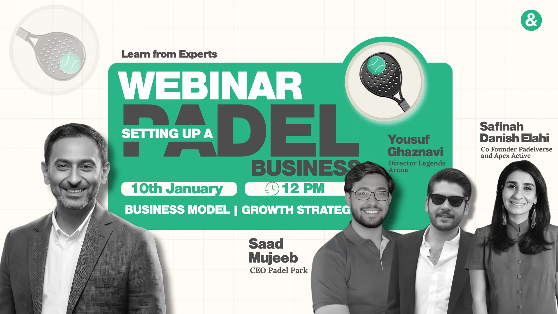 Setting Up A Padel Business — Pakistan & Counting webinar